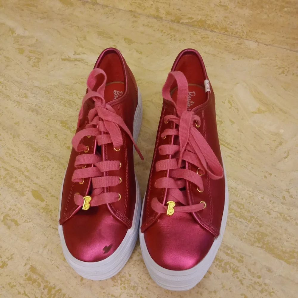 Barbie Kids Shiny Red Sneakers